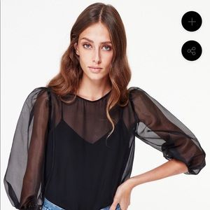 NWT Cami NYC Penny Black Blouse